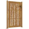 vidaXL Gar&eth;hli&eth; 100x125 cm &uacute;r corten st&aacute;li &uacute;r bambus