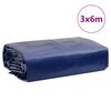 vidaXL Segld&uacute;kur Bl&aacute;r 3x6 m 650 g/m&sup2;