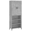 vidaXL H&aacute;r Sk&aacute;pur Steypugr&aacute;r 69,5x34x180 cm Samsettur Vi&eth;ur