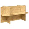 vidaXL Terrar&iacute;undirsta&eth;a Br&uacute;nn 100 x 50 x 50 cm OSB
