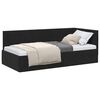 vidaXL Hornr&uacute;m ramma me&eth; h&ouml;fu&eth;gafl Svartur 90 cm x 200 cm Flauel