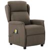 vidaXL Nuddst&oacute;ll me&eth; p&uacute;&eth;i M&oacute;gr&aacute;r 93.5 x 67.5 x 101.5 cm d&uacute;kur
