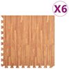 vidaXL G&oacute;lfmottur 6 stk Vi&eth;artrefjun 2,16 ㎡ EVA Svampur