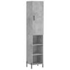 vidaXL H&aacute;r Sk&aacute;pur Steypugr&aacute;r 34,5x34x180 cm Samsettur Vi&eth;ur