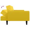 vidaXL 2-S&aelig;ta Svefns&oacute;fi Gult Flauel