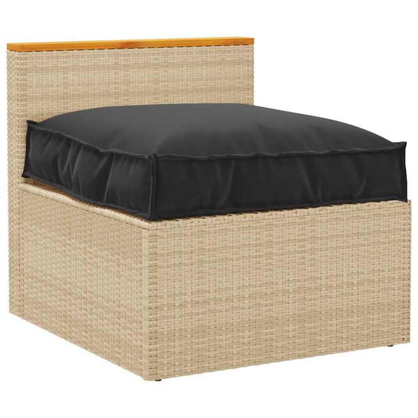 vidaXL P&uacute;&eth;i Svartur 70 x 70 x 12 cm Oxford efni