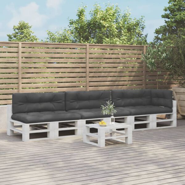 vidaXL Sessur fyrir Brettas&oacute;fa 7 stk. Svart Tauefni