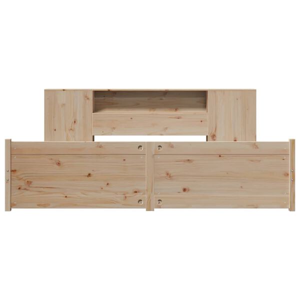 vidaXL R&uacute;mgrind me&eth; B&oacute;kahillu &aacute;n D&yacute;nu 180x200 cm Gegnheil Fura