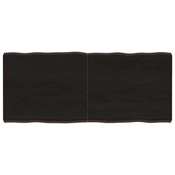 vidaXL Bor&eth;plata D&ouml;kkgr&aacute; 140x60x(2-6) cm Me&eth;h&ouml;ndlu&eth; N&aacute;tt&uacute;rul. Br&uacute;nir