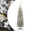 vidaXL Gervi j&oacute;latr&eacute; me&eth; 150 LED Gr&aelig;nn 150 cm PVC, st&aacute;l og plast