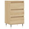 vidaXL Skenkur Sonoma Eik 40x35x70 cm Samsettur Vi&eth;ur