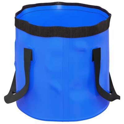 vidaXL Samfellanlegar Fötur 2 stk. Bláar 30 L PVC