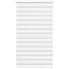 vidaXL Zebra Gard&iacute;na Hv&iacute;tt 135x230 cm Efni Breidd 130,9 cm P&oacute;l&yacute;ester