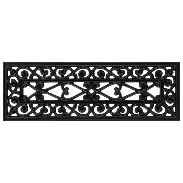 vidaXL Þrepamottur í Stiga 10 stk. 25x75 cm Gúmmí