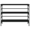 vidaXL Veggbor&eth; Svart 100x32x75 cm Samsettur Vi&eth;ur