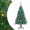 vidaXL Gervi j&oacute;latr&eacute; me&eth; 150 LED Gr&aelig;nn 120 cm PVC, st&aacute;l og plast