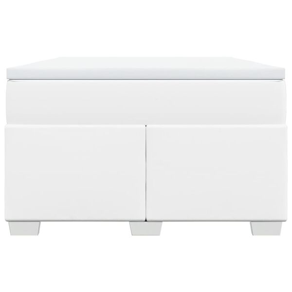 vidaXL H&oacute;lfa&eth; Springr&uacute;m me&eth; D&yacute;nu Hv&iacute;tur 120x200 cm Gervile&eth;ur