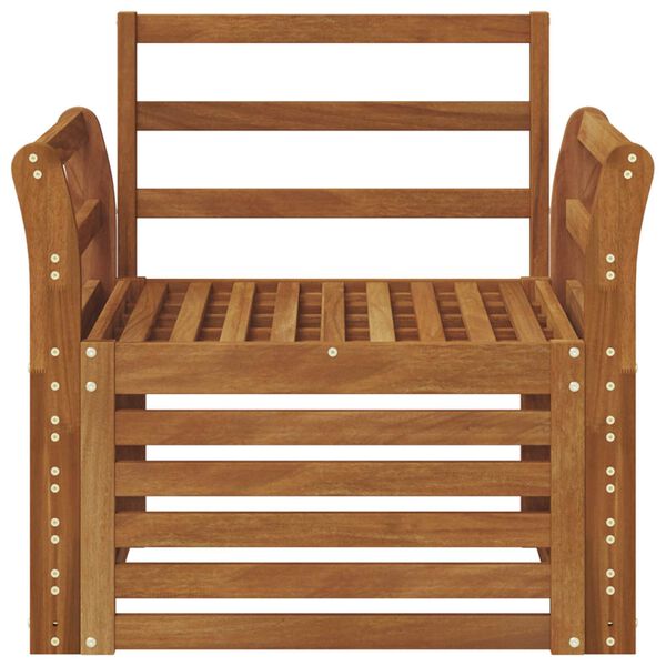 vidaXL &Uacute;ti s&oacute;fasett N&aacute;tt&uacute;rulegur 75,5 x 63 x 73 cm Hrein akas&iacute;utr&eacute;