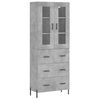 vidaXL H&aacute;r Sk&aacute;pur Steypugr&aacute;r 69,5x34x180 cm Samsettur Vi&eth;ur