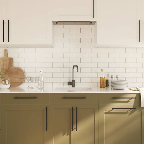 vidaXL Sk&aacute;pur Handf&ouml;ng 5 stk Svart 224 mm Ry&eth;fr&iacute;tt St&aacute;l