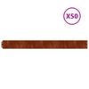 vidaXL Gar&eth;kantar 50 stk. 10x103 cm Sveigjanlegt Corten-st&aacute;l