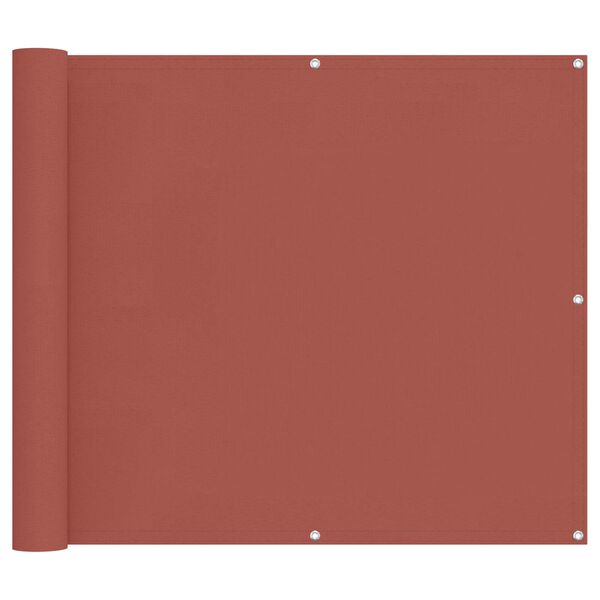 vidaXL Bakar&iacute; Skj&aacute;r terracotta 100 x 1000 cm Oxford efni