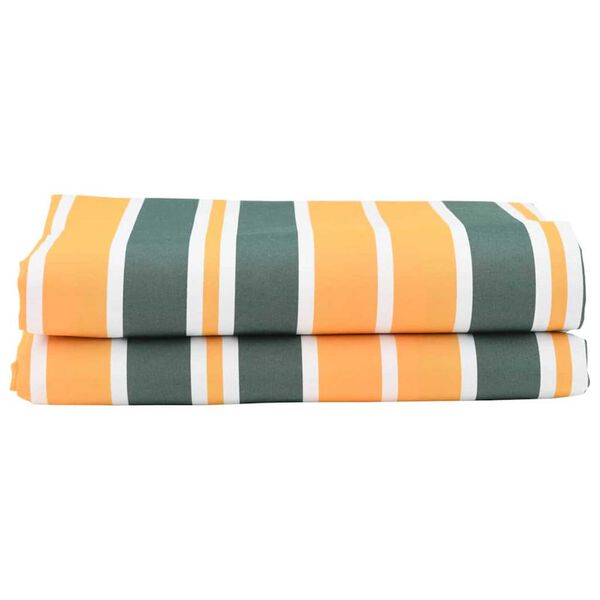 vidaXL Varmaskiptaefni fyrir skyggni Grænn og gulur 10 x 1.6 m dúkur