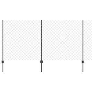 vidaXL Gir&eth;ing me&eth; p&oacute;st Gr&aacute;r 1,2 x 25 m St&aacute;l og PVC