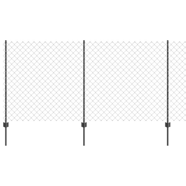 vidaXL Gir&eth;ing me&eth; p&oacute;st Gr&aacute;r 1,2 x 25 m St&aacute;l og PVC