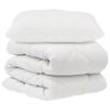 vidaXL R&uacute;mfatasett me&eth; kodda 2 pcs Hv&iacute;tt M&iacute;kr&oacute;f&iacute;ber