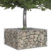 vidaXL Gabion h&aelig;kka&eth; r&uacute;m Silfur 80 x 80 x 40 cm Galvaniserad st&aacute;l
