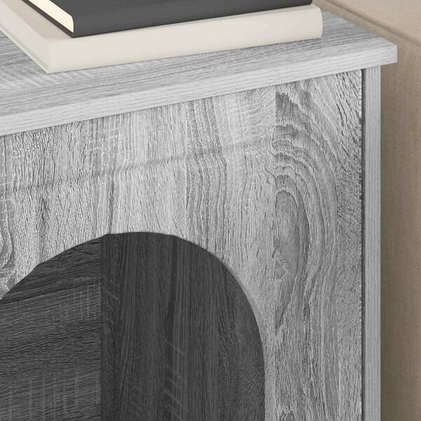 vidaXL Katta h&uacute;s Gr&aacute;r Sonoma 53 x 52 x 62 cm Samsettur vi&eth;ur