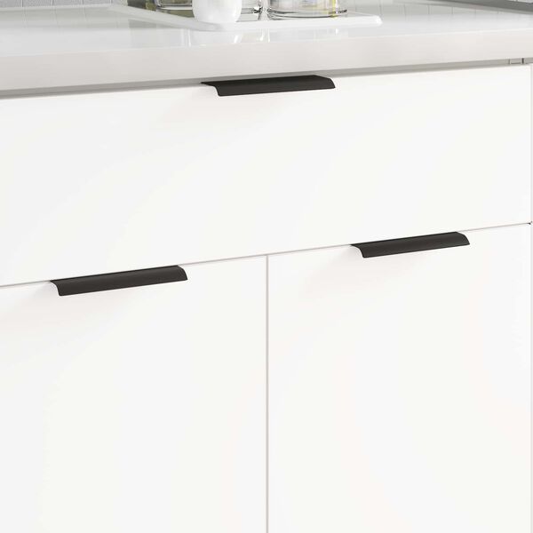 vidaXL Handfang 12 pcs Svartur 120 x 39.6 x 17 mm &Aacute;l