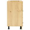 vidaXL Cabinet SKI Hunangsbjartur 60 x 46 x 81,5 cm Solid furuhikk