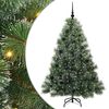 vidaXL Gervi j&oacute;latr&eacute; me&eth; 150 LED me&eth; standi Gr&aelig;nn 150 cm PE og PVC