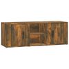vidaXL Sj&oacute;nvarpssk&aacute;pur Reyklitu&eth; Eik 100x31,5x35 cm Samsettur Vi&eth;ur