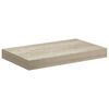 vidaXL Vegghengdar Hillur 2 stk. Eikarlita&eth;ar 40x23x3,8 cm MDF
