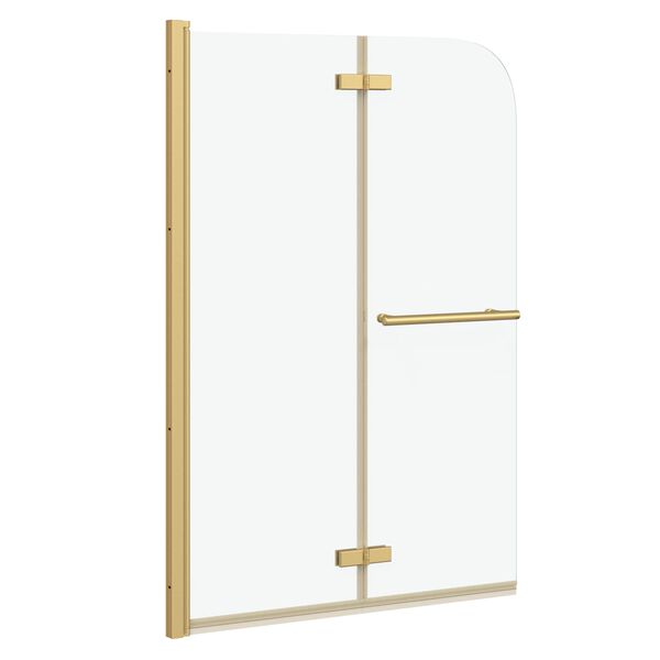 vidaXL Sturta umgj&ouml;r&eth; gold 95 x 140 cm ESG gler og &aacute;l