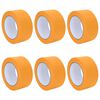 vidaXL M&aacute;lara Maskeringar T&Yacute;PUR 6 pcs Gulur 50mm x 50m Papp&iacute;r
