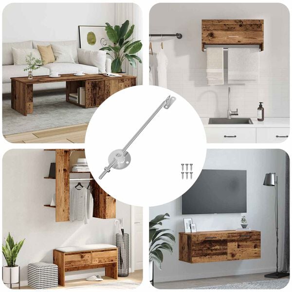 vidaXL Lokalstu&eth;ningshengill 12 pcs Silfur 194 x 36 x 18 mm J&aacute;rn