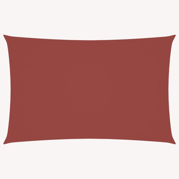 vidaXL Sólskyggni Sólsegl Oxforddúkur Rétthyrnt 6x8 m Leirbrúnt