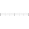 vidaXL Gar&eth;gir&eth;ing me&eth; spj&oacute;ttoppi &uacute;r st&aacute;li 1070x100 cm sv&ouml;rt