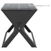 vidaXL Úti grill Svartur 46 x 30 x 31 cm Stál