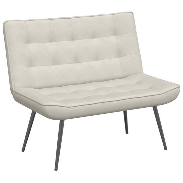 vidaXL Bekkur Rj&oacute;mahv&iacute;t 110x74x84 cm Flauel