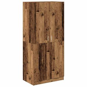vidaXL Wardrobe Gamli Viðar 90x52x200 cm Chipboard