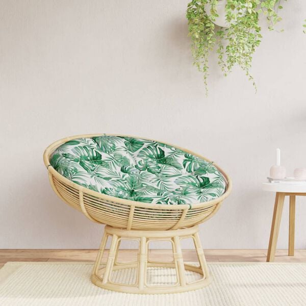 vidaXL Kringl&oacute;tt Sessa Laufamynstur &Oslash; 100 x 11 cm Oxfordefni