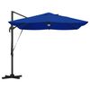 vidaXL Cantilever Roma Parasol Blátt og svart 352 x 251 x 265 cm