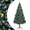 vidaXL Gervi j&oacute;latr&eacute; me&eth; 300 LED Gr&aelig;nn 240 cm PVC, st&aacute;l og plast