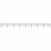 vidaXL Gir&eth;ingarplata me&eth; st&oacute;lpum &uacute;r j&aacute;rni 1385x80 cm gr&aelig;n