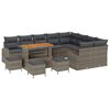 vidaXL Gar&eth;s&oacute;fa sett me&eth; p&uacute;&eth;i me&eth; geymslu 13 pcs Gr&aacute;r